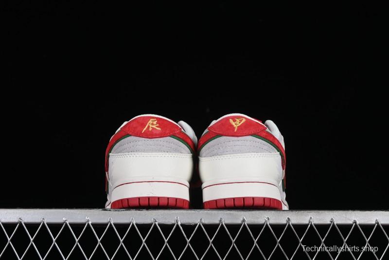Nike SB Dunk Low Chinese New Year Limited Edition - Lucky Red Anniversary Custom Low-Top Casual Sneakers - CR8033-506