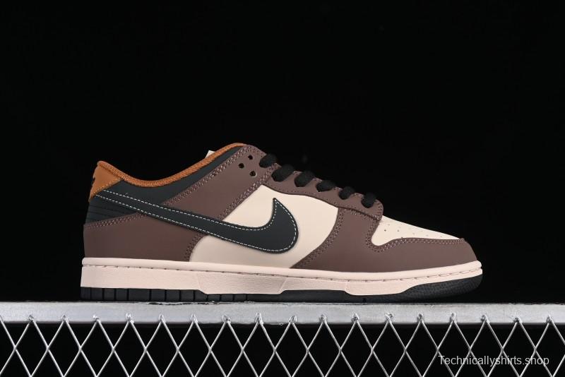 Nike SB Dunk Low Casual Skateboarding Shoes in Black/Brown - MU0232-370