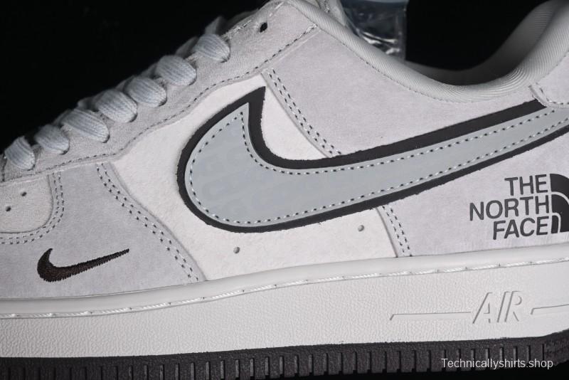 Nike Air Force 1'07 Low The North Face CDG Collaboration - Beige Grey Pigskin Low-Top Casual Sneakers - HD1968-015