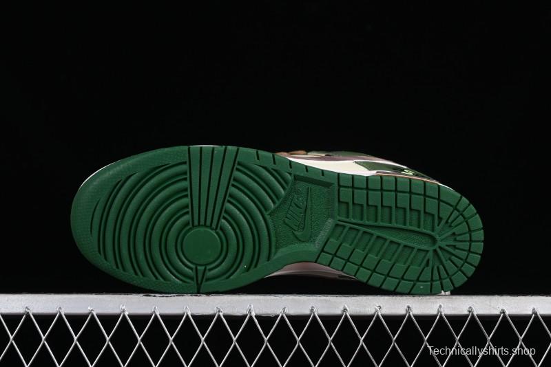 Nike Dunk Low Panda Prank Street Racing Lightyear Distressed SB Strap Low-Top Casual Sneakers - DD1391-300