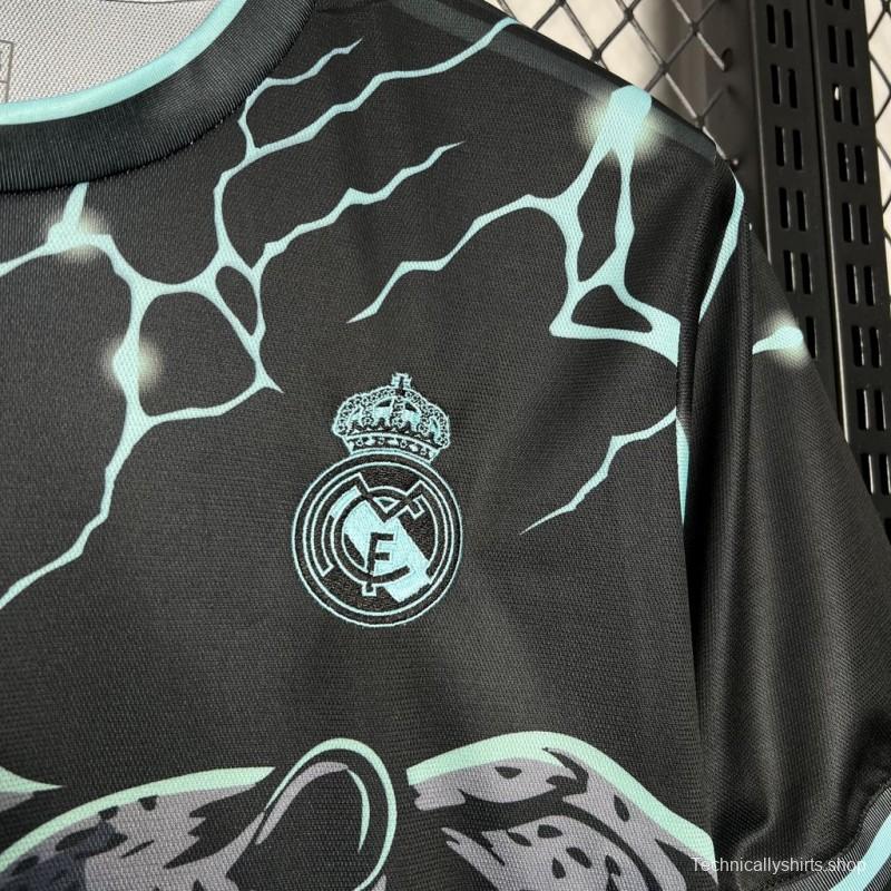 2024/25 Real Madrid Special Edition Black And Green Jersey