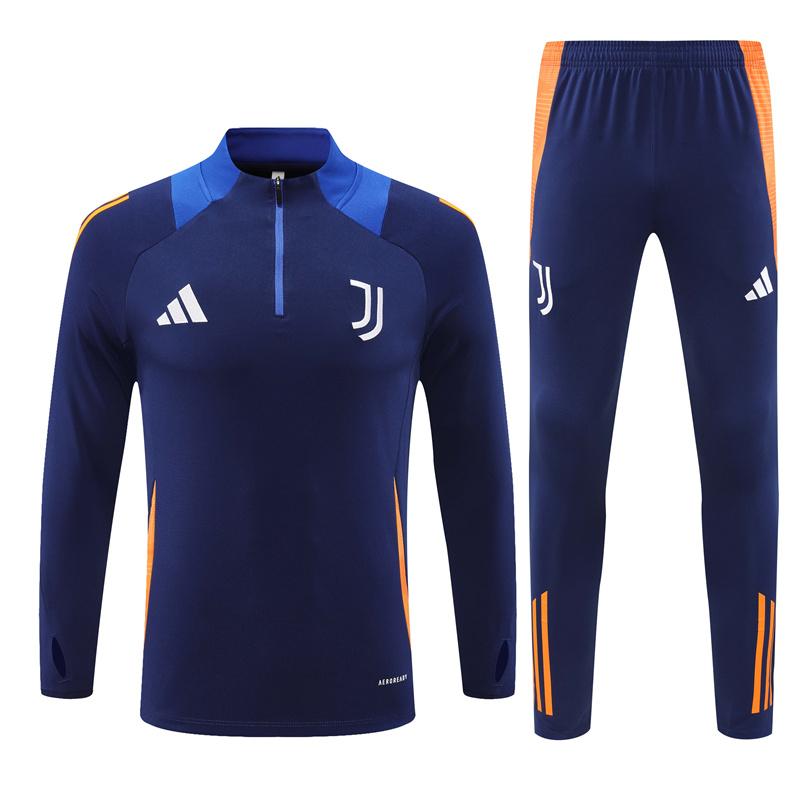 24/25 Juventus Navy Half Zipper Jacket+Long Pants