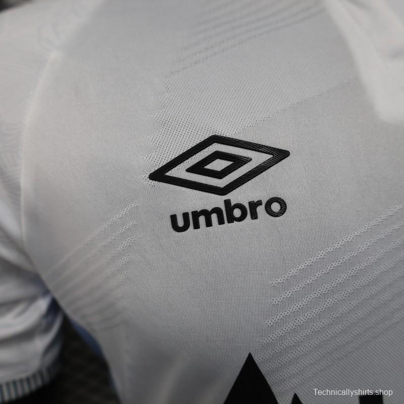 Player Version 25/26 Santos Home Jersey With Sponsors