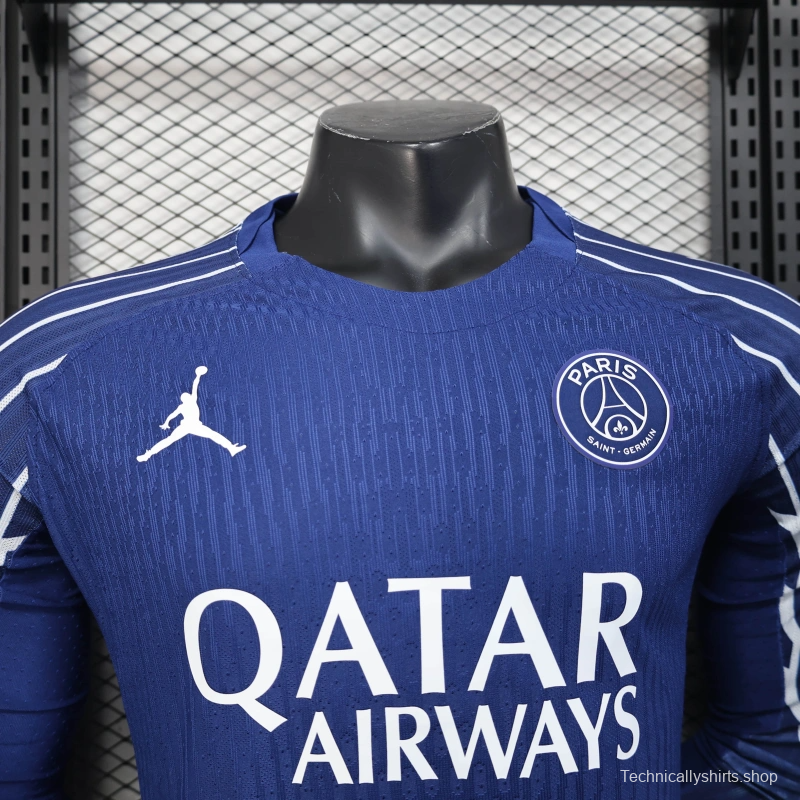 24/25 Player Version PSG Forth Blue Long Sleeve Jersey