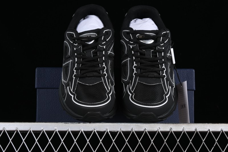 Dior B30 Sneakers with Reflective CD30 Logo and Lightweight Rubber Sole - CD30