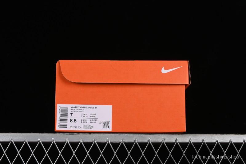 Nike Air Zoom Pegasus 41 Running Shoes with Breathable Mesh and Durable Outsole - FD2723-004