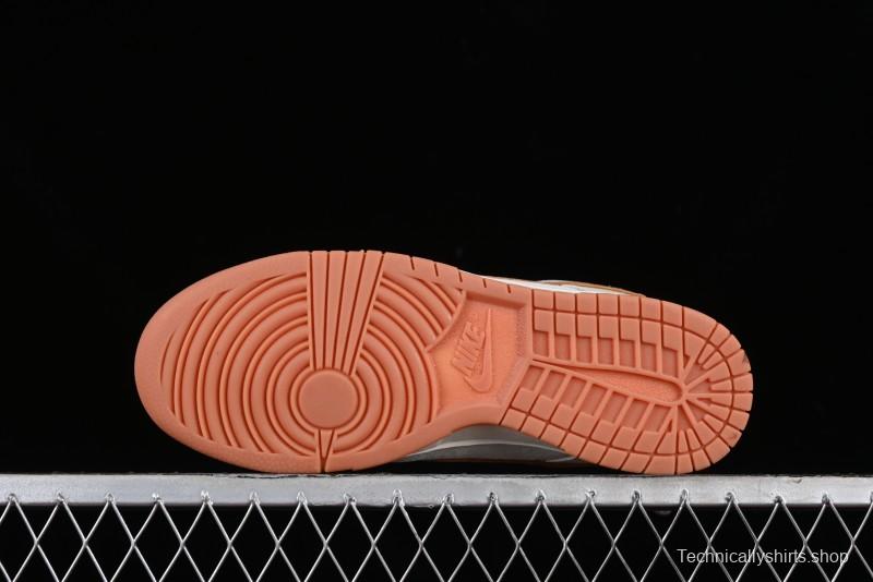 Nike SB Dunk Low LV Collaboration - Chocolate Anniversary High-End Custom Low-Top Casual Skate Shoes - FC1688-133