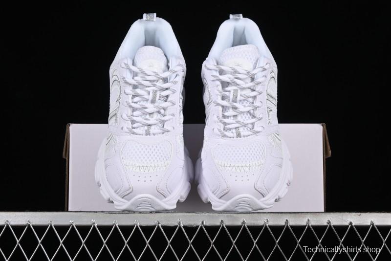 Dior Chrono Round Toe Lace-Up Lifestyle Casual Running Shoes - 10W WHITE