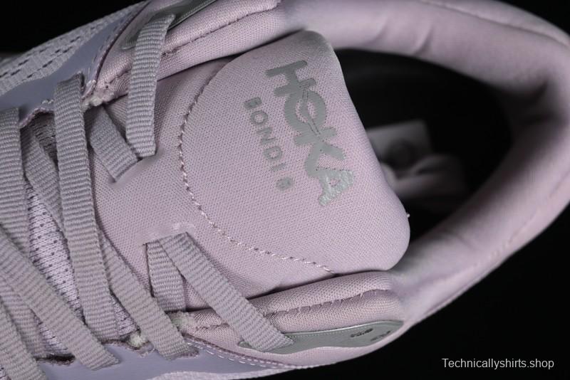 HOKA ONE ONE Bondi 8 Performance Cushion Running Shoes with Enhanced Support - 1127952 LMEL