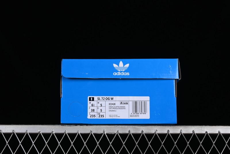Adidas Originals SL 72 Retro Running Shoes with Ecotex Tongue and EVA Midsole - IE3428