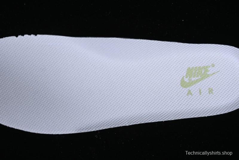 Nike Air Force 1 '07 Low Casual Sneakers with Anime-inspired Green Apple Spray Paint Design - DY8899-002