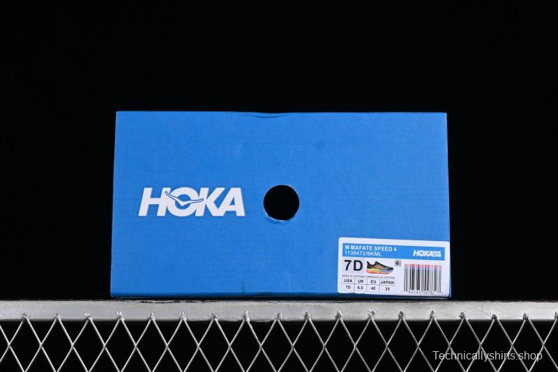 Hoka One One Mafate Speed 4 Low-Cut Professional Trail Running Shoes - 1138472 BKML