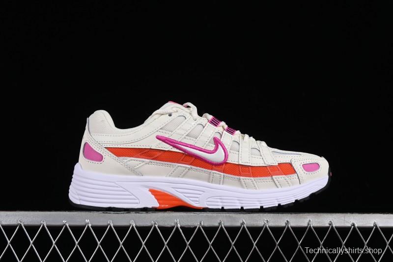 Nike P-6000 Retro Casual Sneakers Dad Shoes with Layered Design and Lightweight Body - CW1351-100