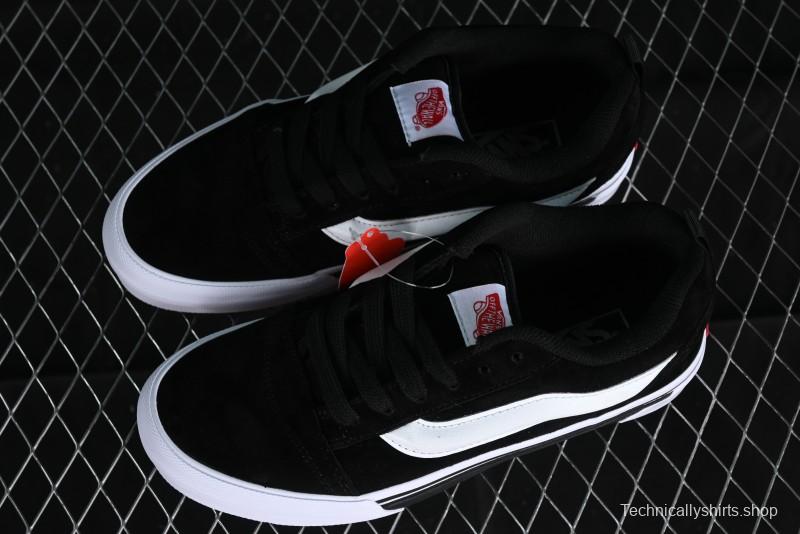 Vans Classics Knu Skool Retro Skate Shoes with Enlarged Toe and Thickened Tongue - VN0009QCWBL