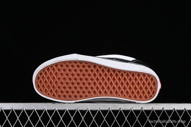 Vans Knu-Skool Premium Custom Denim Monogram Slip-On Shoes - VN0009QC6BT