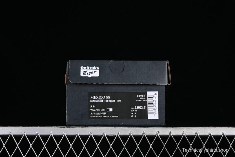 Onitsuka Tiger Mexico 66 Low-Top Leather Sneakers for Casual Running - 1183C102-001