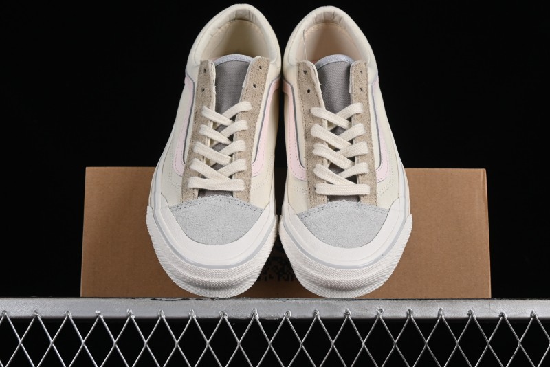 Vans Old Skool Reissue 136 Earth Macaron Patchwork Retro Casual Vulcanized Sneakers - VN000CRPGRN