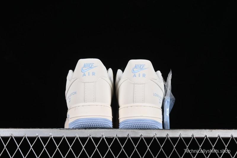 Nike Air Force 1 '07 Low LV Collaboration - Off White Ice Blue Casual Sneakers BB9599-203