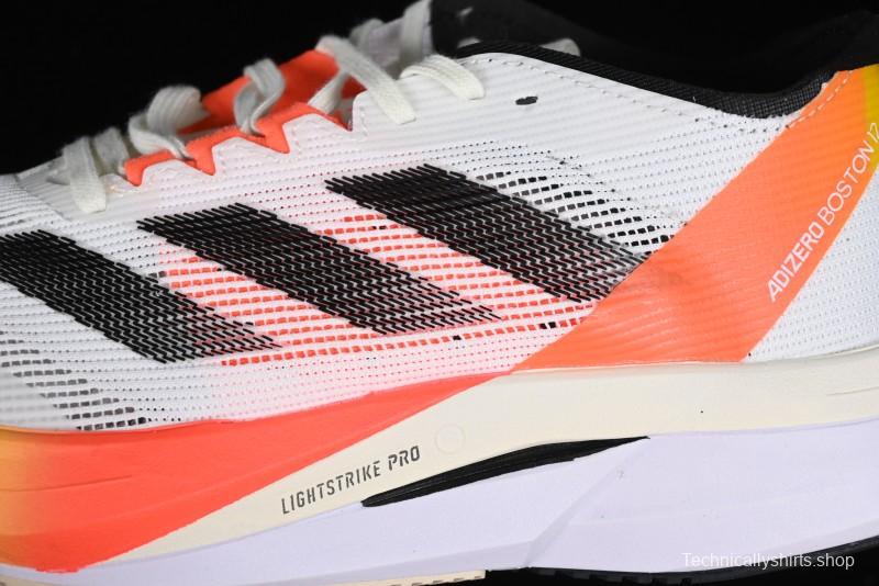 Adidas Adizero Boston 12 M Running Shoes with Lightstrike and Lightstrike Pro Technology - IG3320