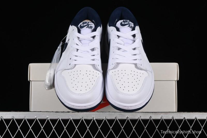 Nike Air Jordan 1 Low '85 Metallic Blue Retro Sneakers - FB9933-141