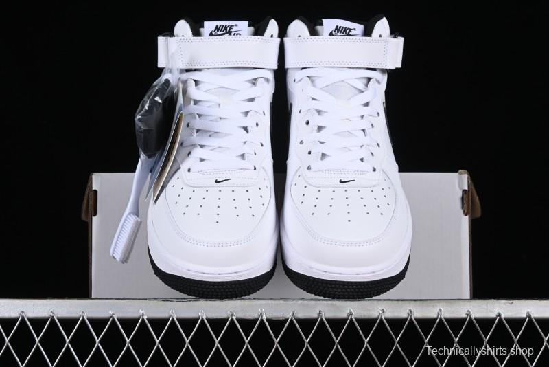 Nike Air Force 1 '07 Mid Casual Sneakers in White/Black - DV0806-101