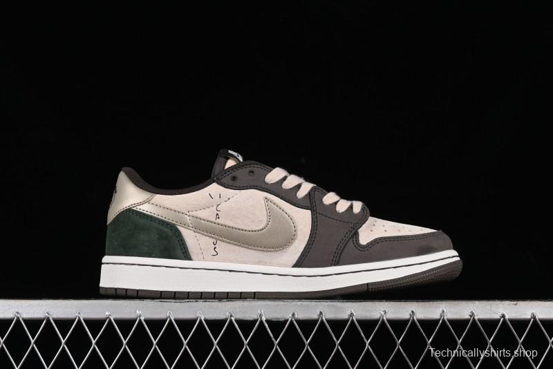 Nike Travis Scott x Air Jordan 1 Low OG Retro Basketball Shoes - DM7866-818