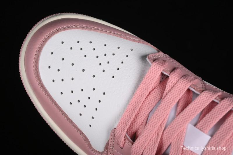 Nike Air Jordan 1 Low AJ1 Pink White Low-Top Casual Sneakers - DC0774-162