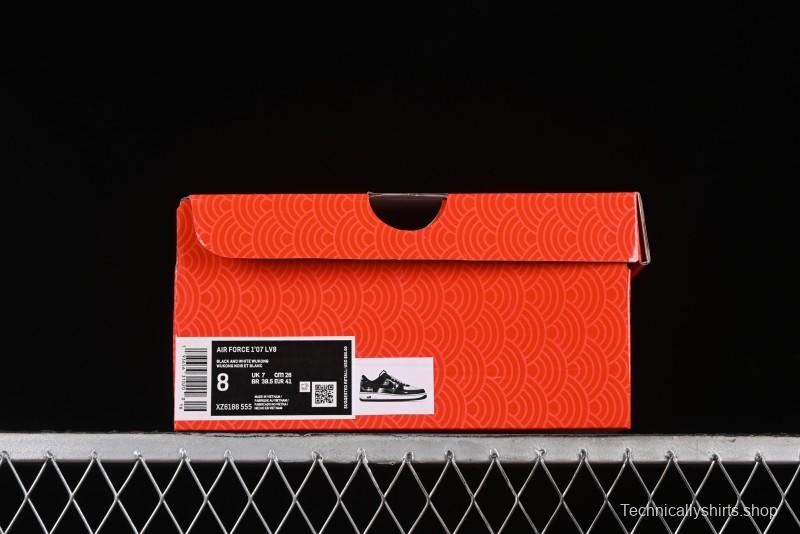 Nike Air Force 1 '07 Low Stussy Collaboration - Mythical Wukong Low-Top Casual Sneakers - XZ6188-555