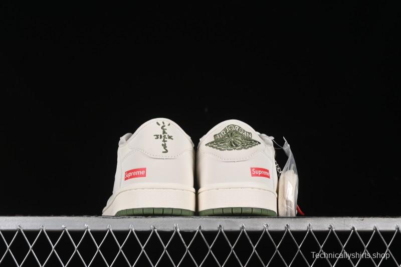 Nike Travis Scott x Fragment Design x Air Jordan 1 Low OG SP AJ1 Supreme Collaboration - BB2299-810