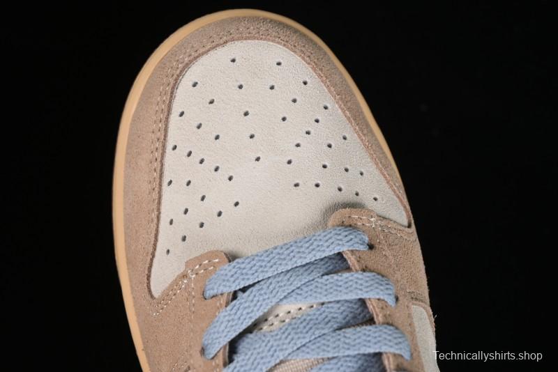 Nike Dunk Low SB Sanddrift Blue Vintage Suede and Light Blue Accent Casual Skate Shoes - HF0106-100