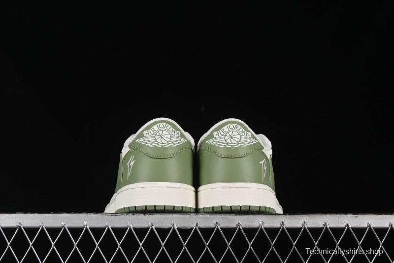 Nike Travis Scott x Fragment Design x Air Jordan 1 Low OG SP AJ1 Low Top Casual Sneakers - DM7866-019