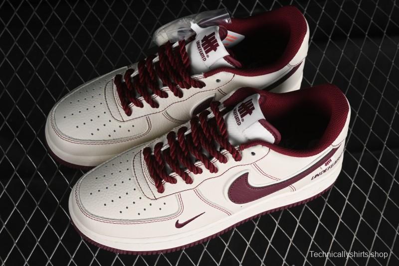 Nike Undefeated Air Force 1'07 Low Casual Sneakers with Custom Leather and Reflective Details - UT2023-206