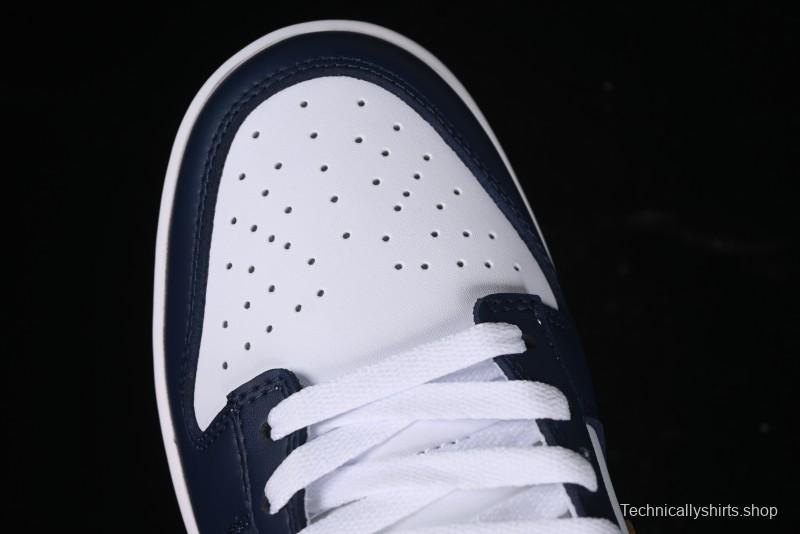 Nike Dunk Low SB Skateboarding Shoes in Black/White/Gold Colorway - FB9109-111