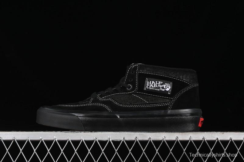 Vans Half Cab 33 DX Black Knight Anaheim Classic Retro Skate Shoes - VN0A5KX6BKA