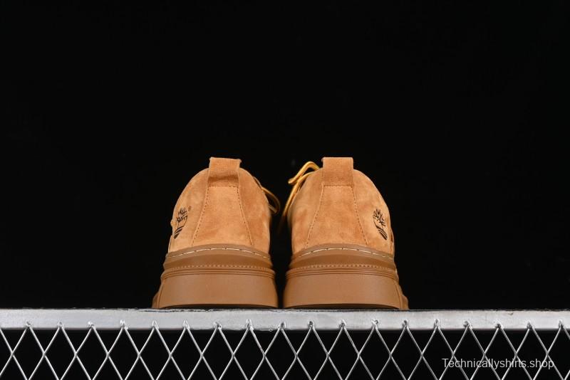 Timberland Low-Top Casual Shoes for Men - 24SS Autumn Collection with Oil-Resistant Italian Leather & Anti-Slip Rubber Outsole - TB73535YELLOW