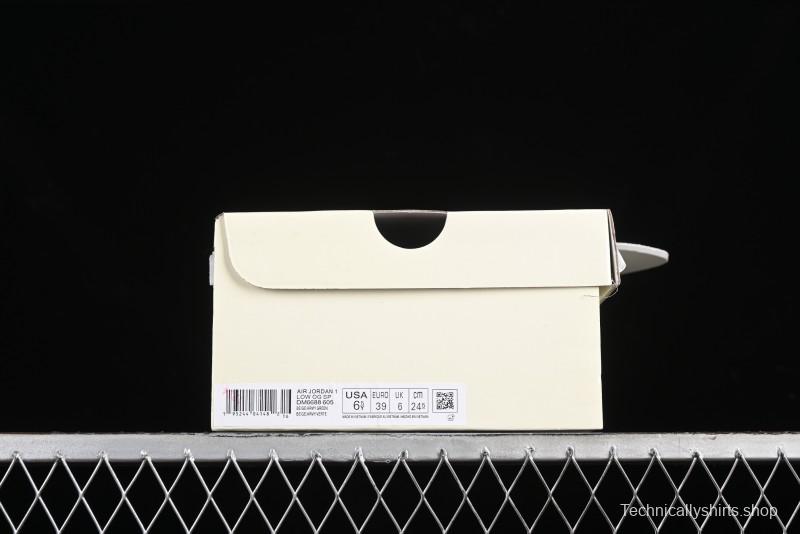 Nike Travis Scott x Fragment Design x Air Jordan 1 Low OG SP AJ1 Retro Sneakers - DM6688-605