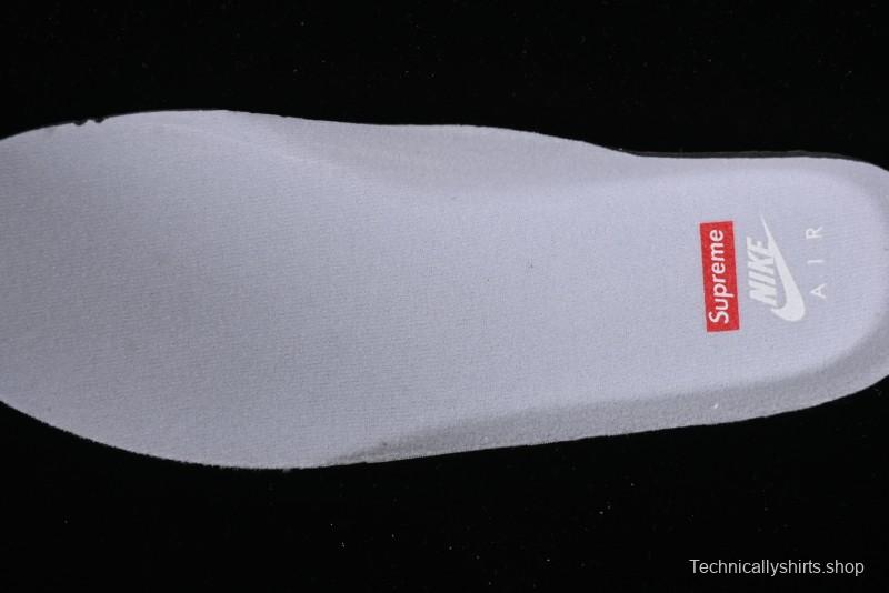 Supreme x Nike Air Force 1 '07 Low Casual Sneakers with Full-Length Air Solo Cushion - CU9225-010