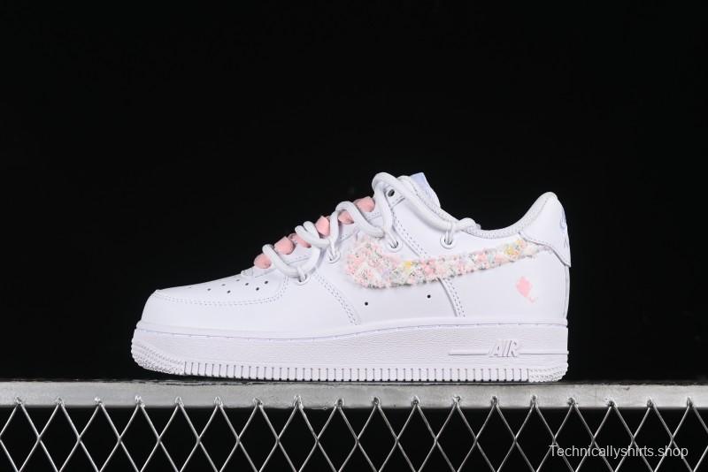 Nike Air Force 1 '07 Low Pink Chanel-Inspired Casual Sneakers - DH9999-334