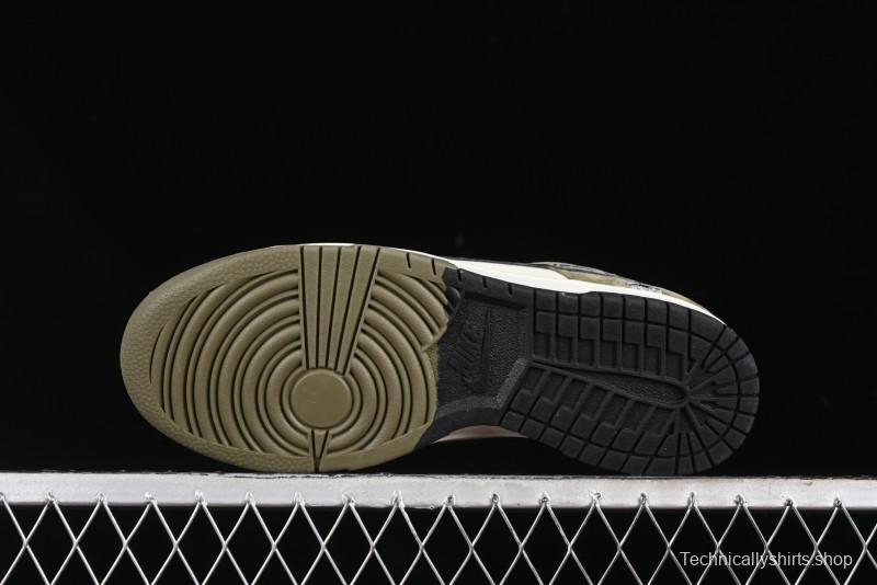 Nike SB Dunk Low UN Phantom Military Green Black Swoosh Anniversary Custom Low-Top Casual Skate Shoes - DJ2024-037