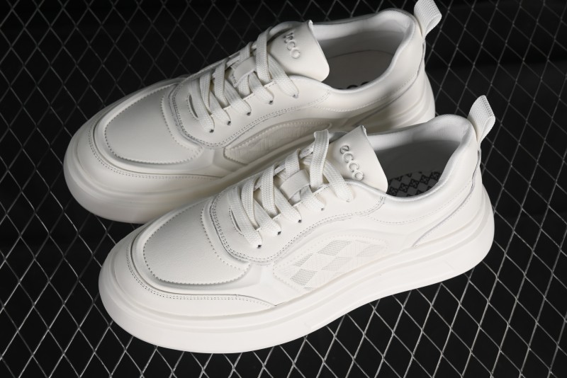ECCO Street ACE Series Autumn New Retro Fashion Casual Leather Platform Sneakers - 63336101002