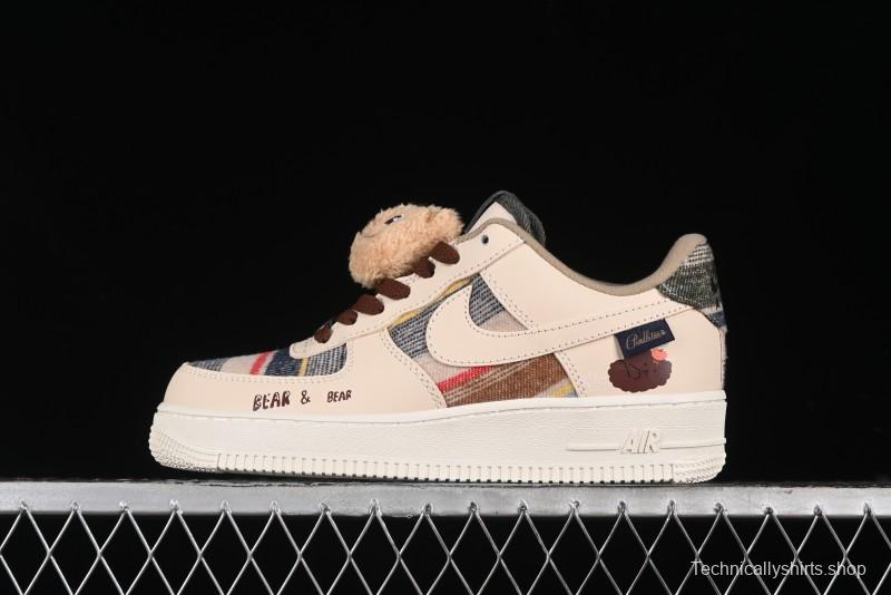 Nike Air Force 1 '07 Low Farting Bear Casual Sneakers - CW2289-230