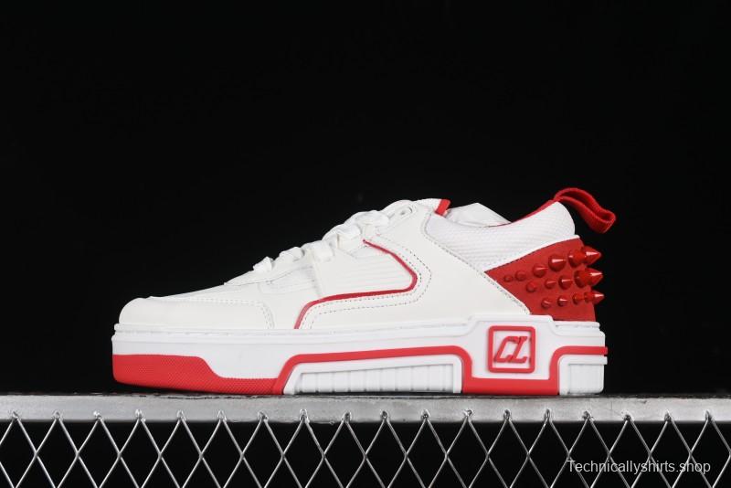 Christian Louboutin Astroloubi Comfortable Fashion Low-Top Sneakers White Red - X.D4