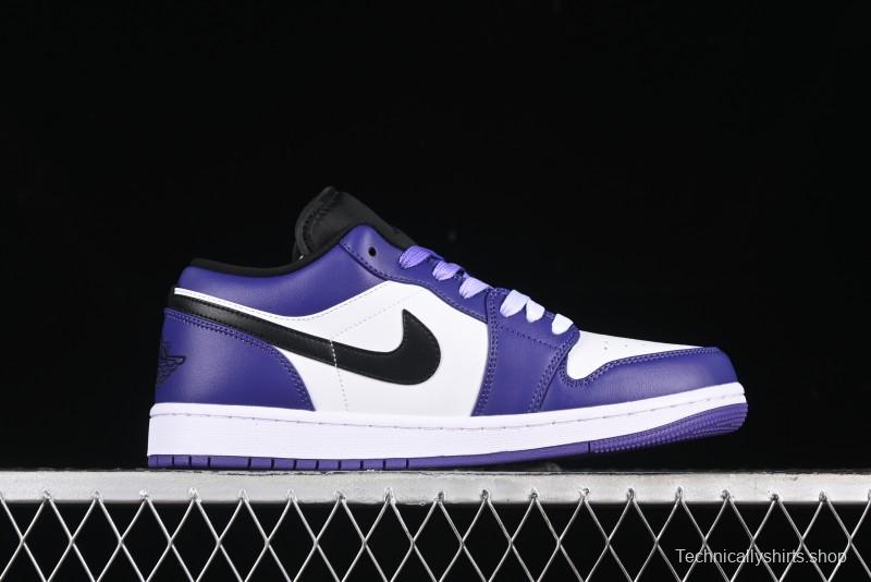 Nike Air Jordan 1 Low AJ1 Grape Purple Low-Top Basketball Shoes - 553558-500
