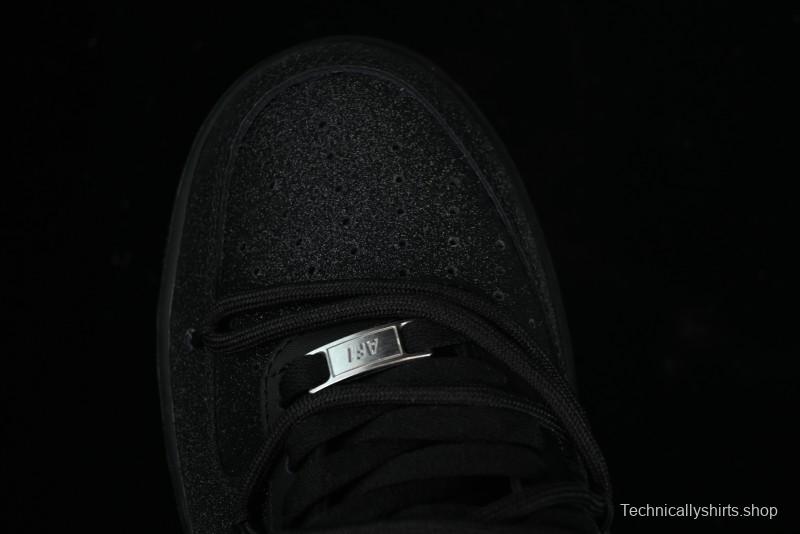 Nike Air Force 1 '07 Low Cleanfit Custom Official Bestseller Black Blue Starry Sky Full Diamond Casual Sneakers - ZH0316-042