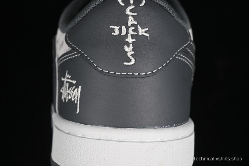 Nike Travis Scott x Fragment Design x Air Jordan 1 Low OG SP AJ1 Retro Sneakers - XZ3398-003