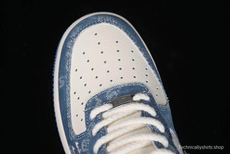 Nike Air Force 1 '07 Low Levi's Denim Collaboration - Light Blue Denim Low-Top Casual Sneakers - SJ6698-003