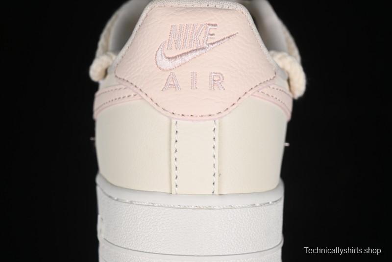 Nike Air Force 1 '07 Low Pink Deconstructed Swoosh Casual Sneakers - FC8110-181