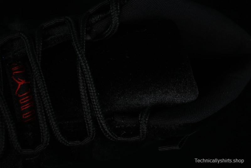 Nike Air Jordan 11 Retro "Bred Velvet" Basketball Shoes with Velvet Overlay - DB5457-061