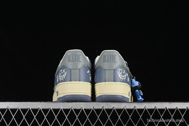 Nike Air Force 1 Low "Ghost Fire Clown" Halloween Themed Casual Sneakers - XL2321-333