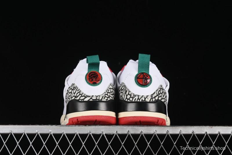 Nike Jordan Spizike Low AJ Retro Sneakers with Elephant Print and Multi-Element Design - 315371-125